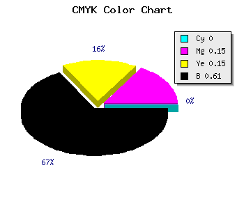 CMYK background color #645555 code