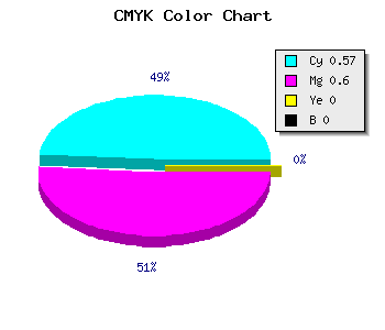 CMYK background color #6E65FE code