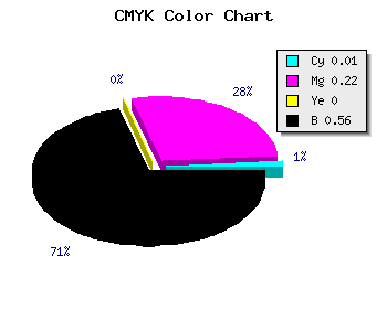 CMYK background color #6E576F code