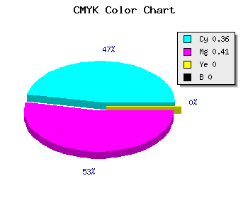 CMYK background color #A396FF code