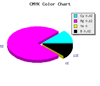 CMYK background color #F4DBF9 code