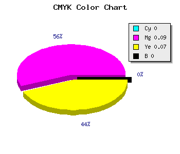 CMYK background color #FEE7EB code