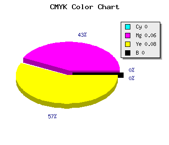 CMYK background color #FFEFEB code
