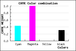 #6400B0 color CMYK mixer
