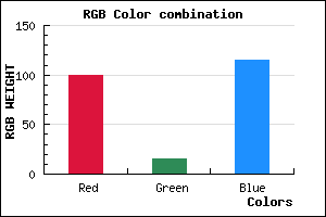 rgb background color #640F73 mixer