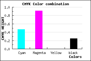 #6412BE color CMYK mixer