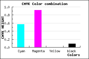 #6412E8 color CMYK mixer