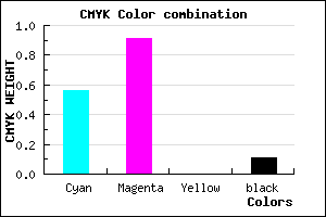 #6415E4 color CMYK mixer