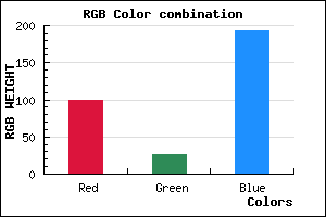 rgb background color #641BC1 mixer