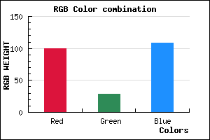 rgb background color #641C6C mixer
