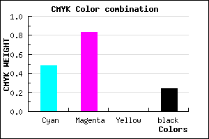 #6421C1 color CMYK mixer