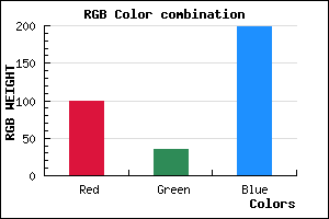 rgb background color #6423C7 mixer