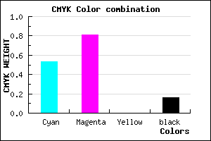 #6428D6 color CMYK mixer