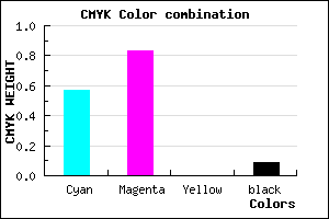 #6428E9 color CMYK mixer