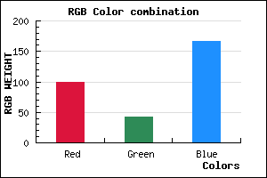 rgb background color #642AA6 mixer