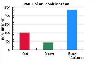 rgb background color #642AEB mixer