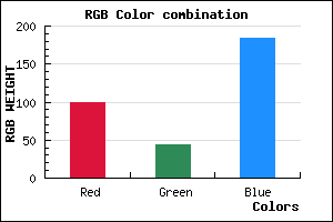 rgb background color #642CB8 mixer