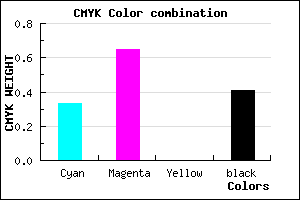 #643496 color CMYK mixer