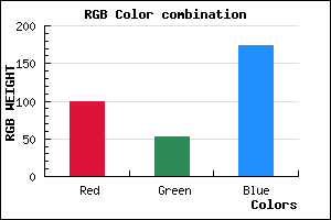 rgb background color #6434AE mixer