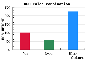rgb background color #643AE0 mixer