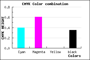 #6441A6 color CMYK mixer