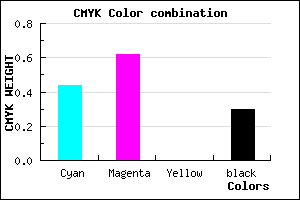 #6444B2 color CMYK mixer