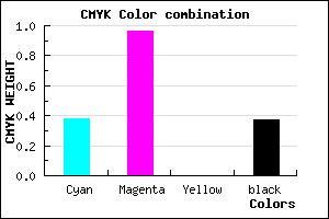 #6407A1 color CMYK mixer