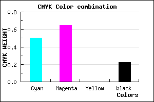 #6446C8 color CMYK mixer