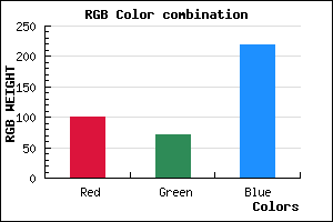 rgb background color #6448DB mixer