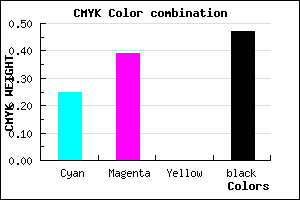 #645286 color CMYK mixer