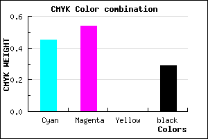 #6453B6 color CMYK mixer