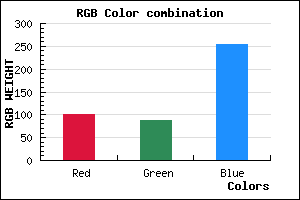 rgb background color #6458FF mixer