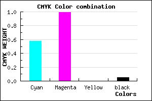 #6502F1 color CMYK mixer