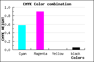 #6518F3 color CMYK mixer