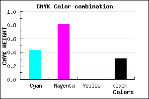 #6521B1 color CMYK mixer