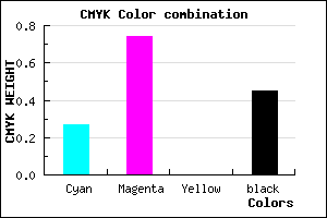 #65248B color CMYK mixer