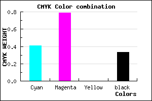 #6524AB color CMYK mixer
