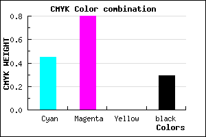 #6524B6 color CMYK mixer