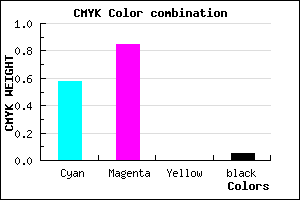 #6525F1 color CMYK mixer