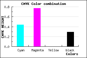 #652AB4 color CMYK mixer
