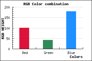 rgb background color #652AB4 mixer