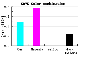 #652CC3 color CMYK mixer