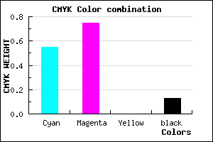 #6537DF color CMYK mixer
