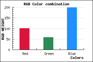 rgb background color #653BC7 mixer