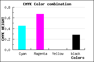 #653CB8 color CMYK mixer