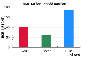rgb background color #653CB8 mixer