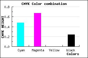 #6540C2 color CMYK mixer