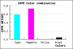 #6542F6 color CMYK mixer