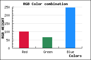 rgb background color #6542F6 mixer