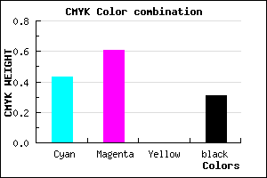 #6544B0 color CMYK mixer